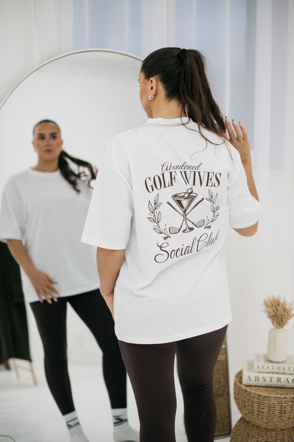 Women's 'Abandoned Golf Wives' Oversized T-Shirt