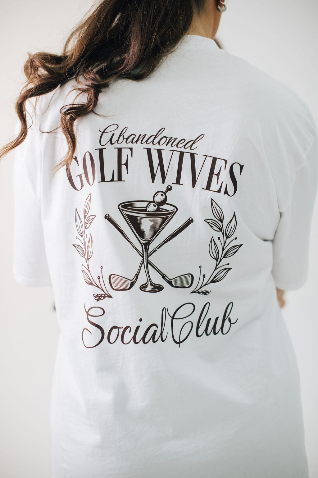 Women's 'Abandoned Golf Wives' Oversized T-Shirt
